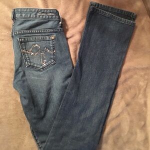 Guess Starlet straight leg jeans crystal pockets